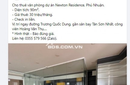 Cho thuê căn hộ officetel Wilton Tower Quận Bình Thạnh 52m2 - 20tr/tháng LH: 0988004124